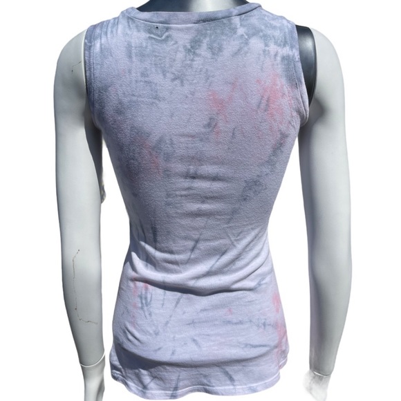 Rolling Stones Graphic Tank Top Hand Dyed Upcycled - Picture 3 of 4